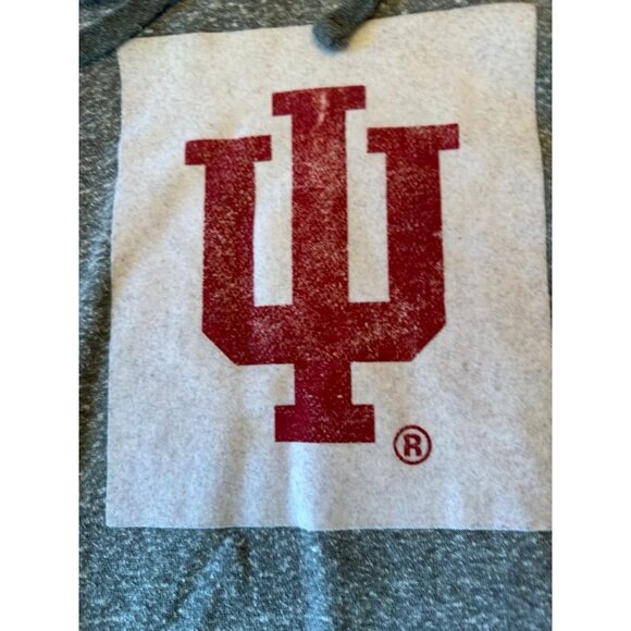 Champion IU Hoodie Medium Gray Cotton Blend Kangaroo Pocket - Picture 2 of 5